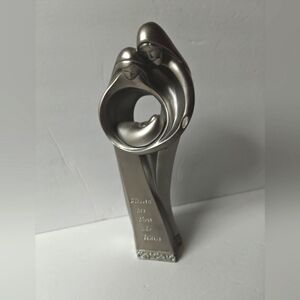 Unique Art Nativity Statue Mary Joseph Baby Jesus Blessed Are Those Who Believe